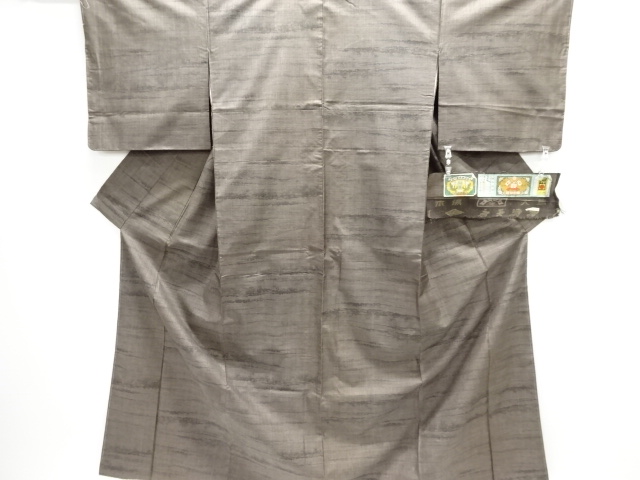 JAPANESE KIMONO / DORO OSHIMA TSUMUGI (9 maruki) / WOVEN MIST & TREE